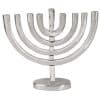 Anodized Aluminum  Silver Hanukkah Menorah