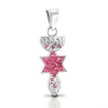 Grafted In Messianic Seal Pendant with Pink and White Zircon