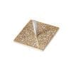 Yair Emanuel Flat Dreidel Metal Cutout - Pomegranates Natural Color & Gold