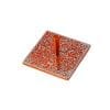 Yair Emanuel Flat Dreidel Metal Cutout - Pomegranates Orange & Silver