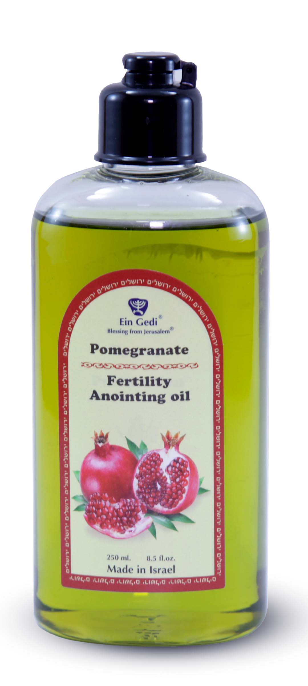 Fertility Anointing oil - Pomegranate 250 ml. - Holy Land WebStore