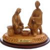 Jesus Washing Disciple Feet - Modern Art 4.3"