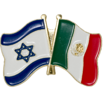 Mexico Israel Friendship Flags Lapel PIN