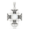 Sterling Silver Jerusalem Cross with Mother of Pearl