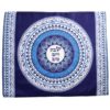 Printed Mandala Challah Cover in Blue