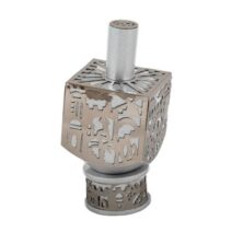 Medium Dreidel Jerusalem - Silver