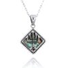 925 Silver Roman Glass 5 Branch Menorah