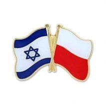 Poland Israel Friendship Flags Lapel PIN