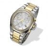 Adi Watches Unisex Elegant Wrist Watch White & Gold with Cubic Zirconia 10ATM