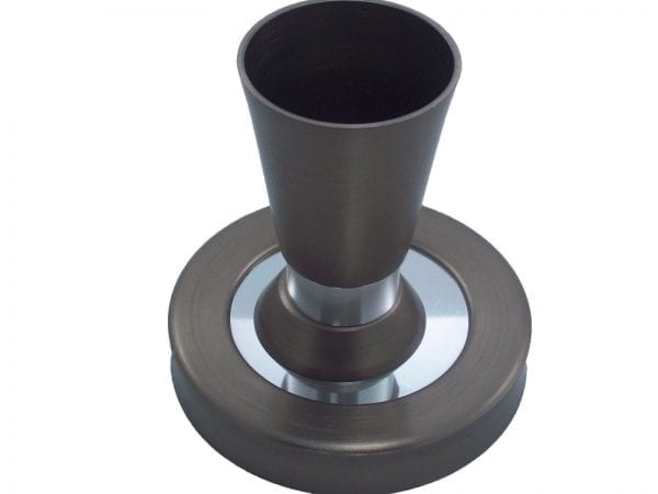 Judaica-Sabbath-Kiddush-Cup-Brown-Silver-Anodized-Aluminum-Israel-Gift-162575841003-2
