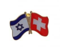 Switzerland Israel Friendship Flags Lapel PIN