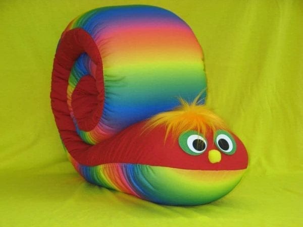 Giant-Huge-Stuffed-Animal-Toy-78-Long-Red-Rainbow-Snail-Hand-Made-by-Dorly-162370070928