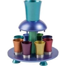 Wine Fountain 8 Colorful Cups
