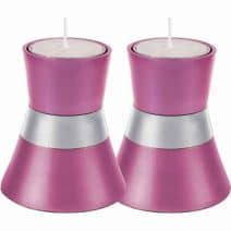 Pink and Silver Tea Light Candle